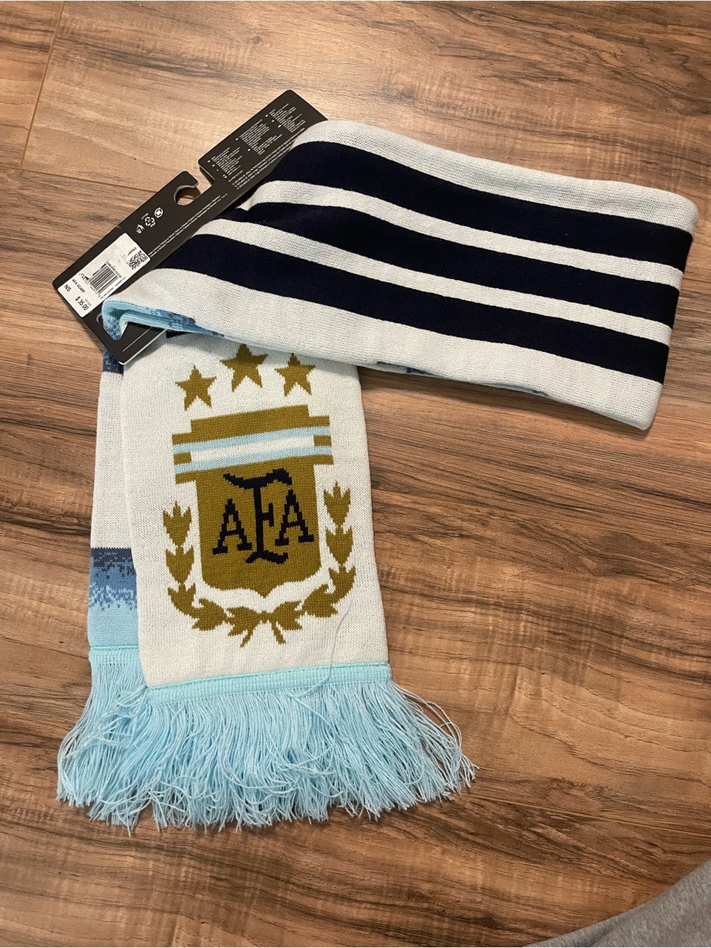 Adidas Argentina Scarf FIFA Worldcup Futbol Soccer Double Sided New KE1385